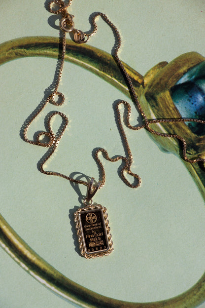 Necklace - Vintage 18k Box Chain 20” Necklace - Lettuce Goods