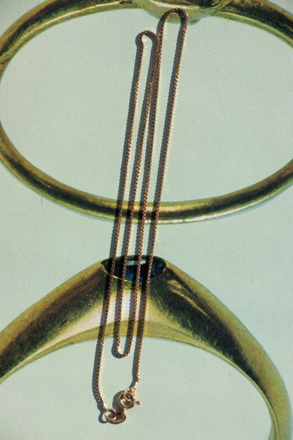 Necklace - Vintage 18k Box Chain 20” Necklace - Lettuce Goods