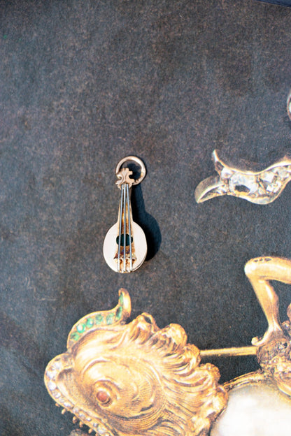 Charm - Vintage 18k Mandolin Charm - LETTUCE STUDIOS