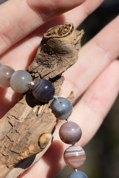 Necklace - Vintage Agate Beaded 14k Necklace - Lettuce Goods