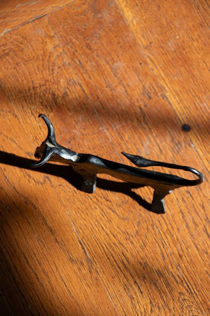  - Vintage Cast Iron Steer Statue - Lettuce Goods