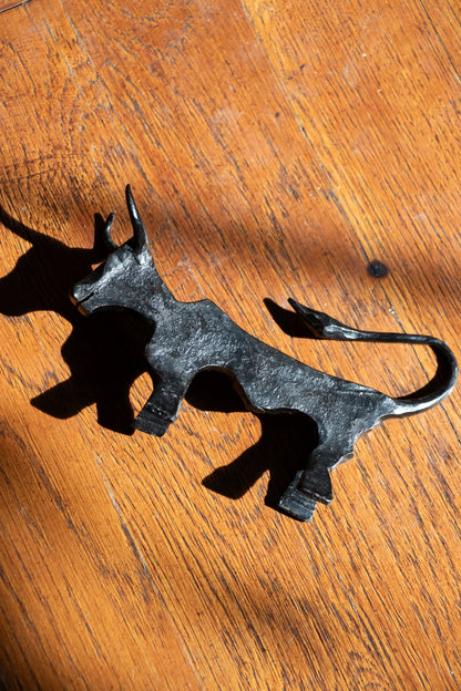  - Vintage Cast Iron Steer Statue - Lettuce Goods