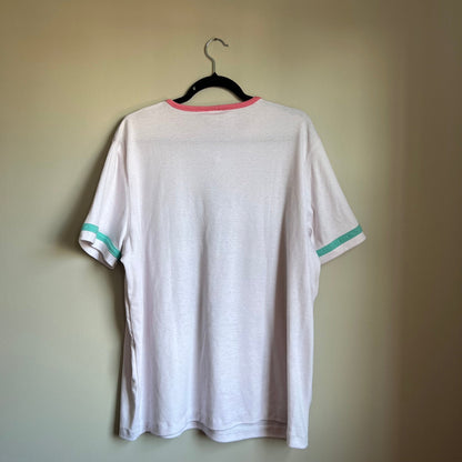 T-Shirt - Vintage Floral Stamp Lettuce Bunny Tee - LETTUCE STUDIOS