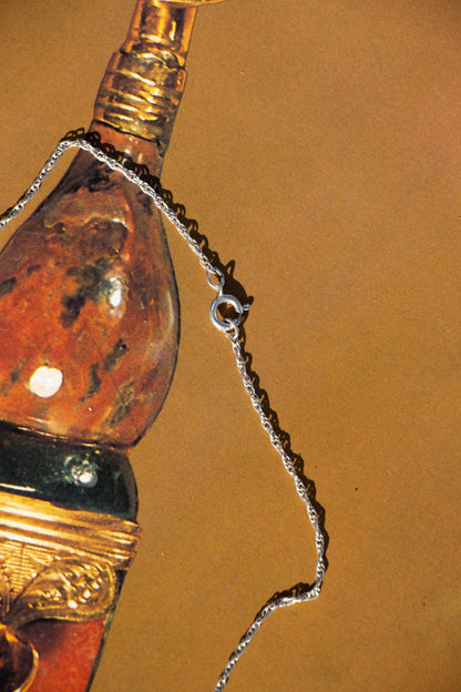 Necklace - Vintage Peridot & Pearl Sterling Necklace - Lettuce Goods