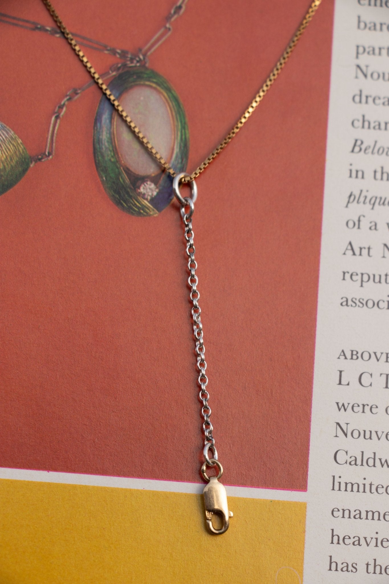  - Vintage Sterling & 14k Gold Connector - Lettuce Goods