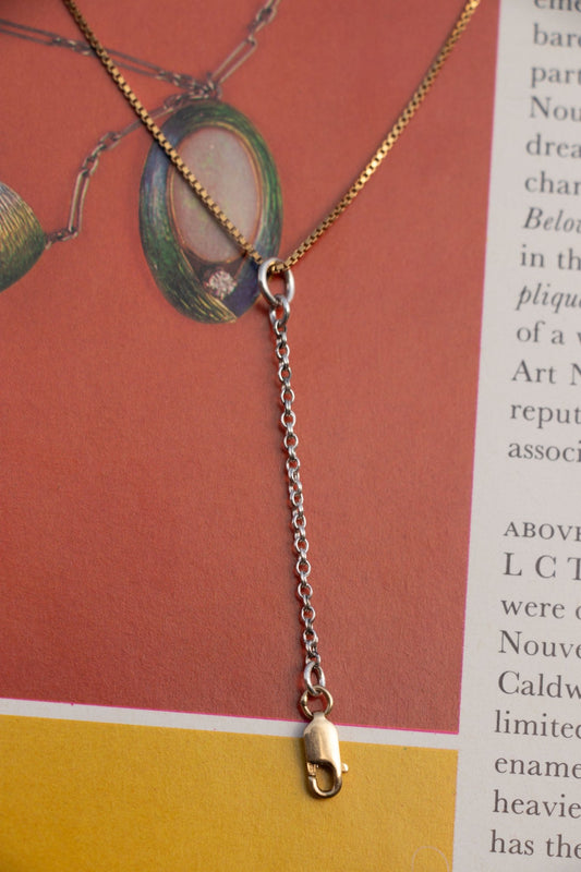  - Vintage Sterling & 14k Gold Connector - Lettuce Goods