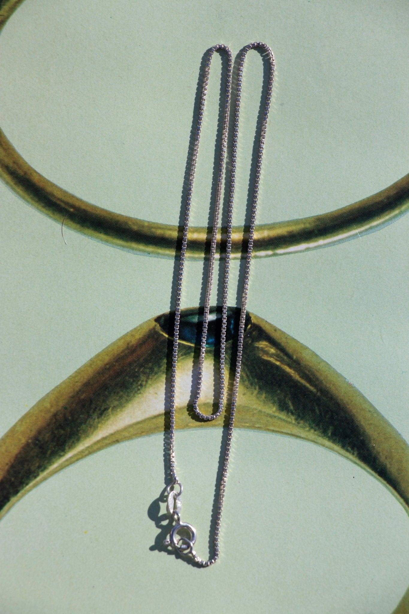 Necklace - Vintage Sterling Box Chain 1.5mm 16” - Lettuce Goods