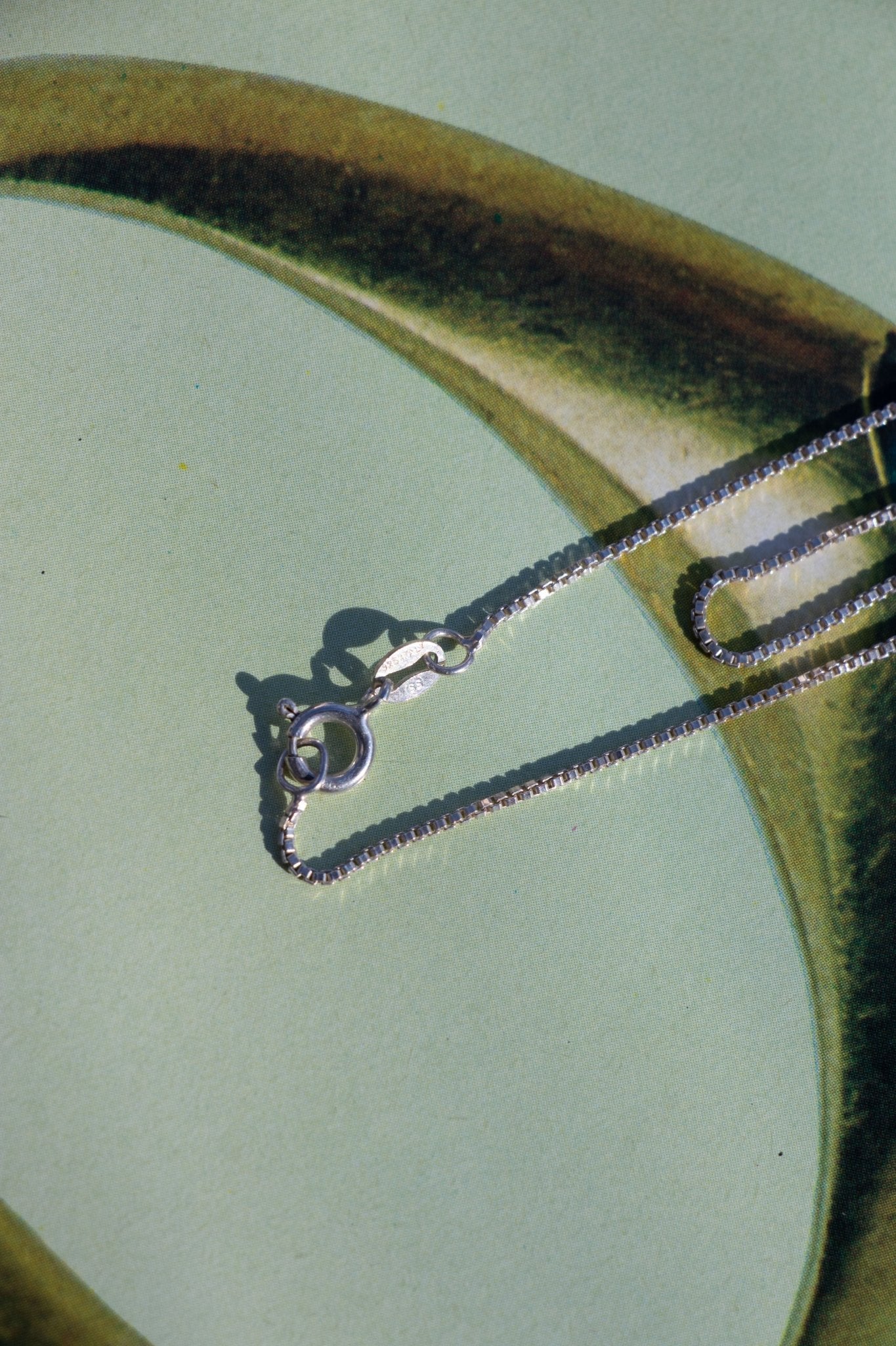 Necklace - Vintage Sterling Box Chain 1.5mm 16” - Lettuce Goods