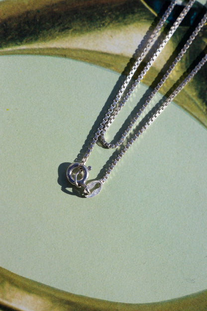 Necklace - Vintage Sterling Box Chain 2mm 16” - Lettuce Goods