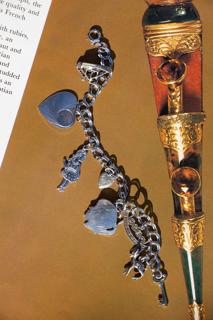  - Vintage Sterling Charm Bracelet - Lettuce Goods