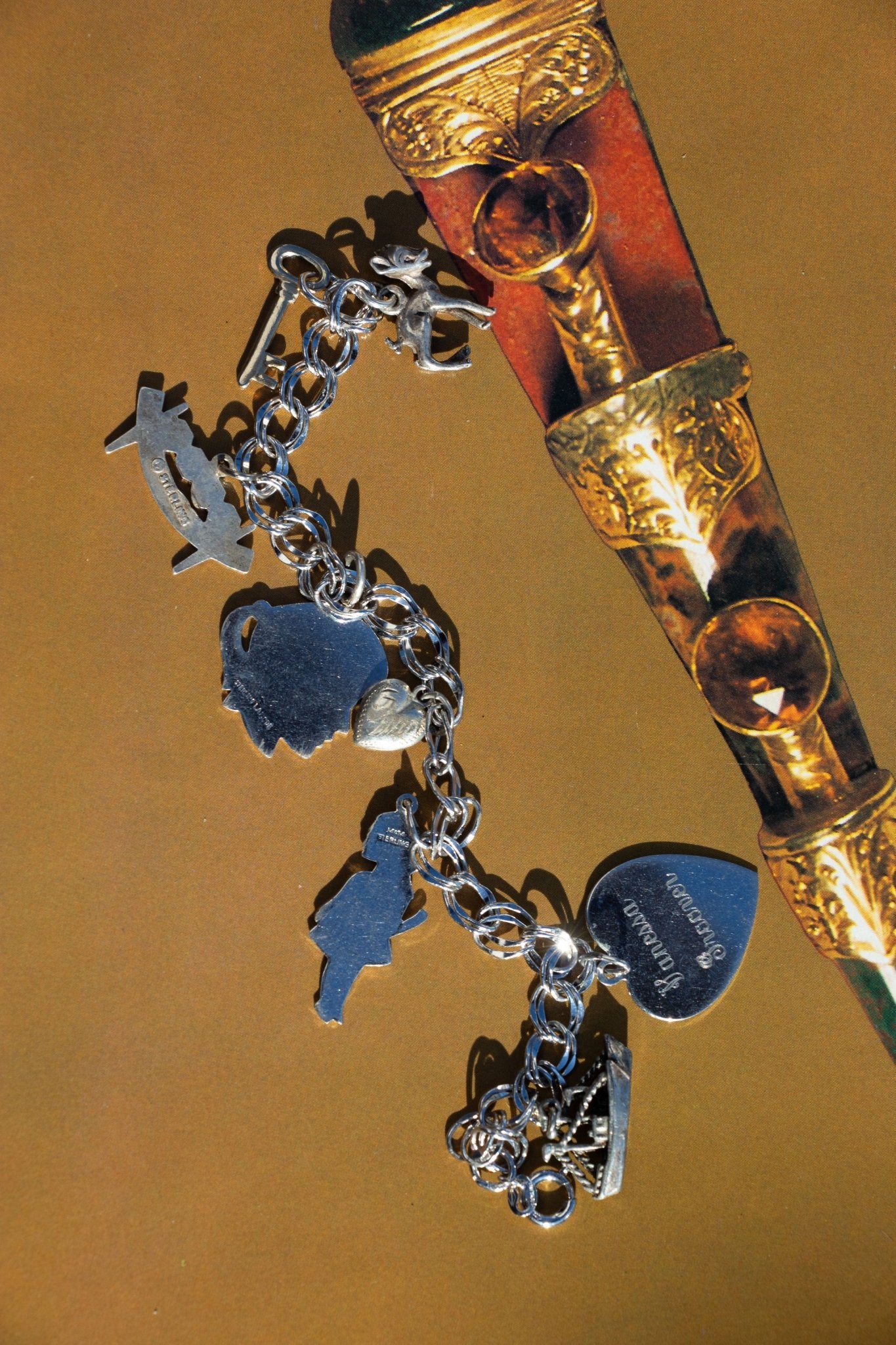  - Vintage Sterling Charm Bracelet - Lettuce Goods