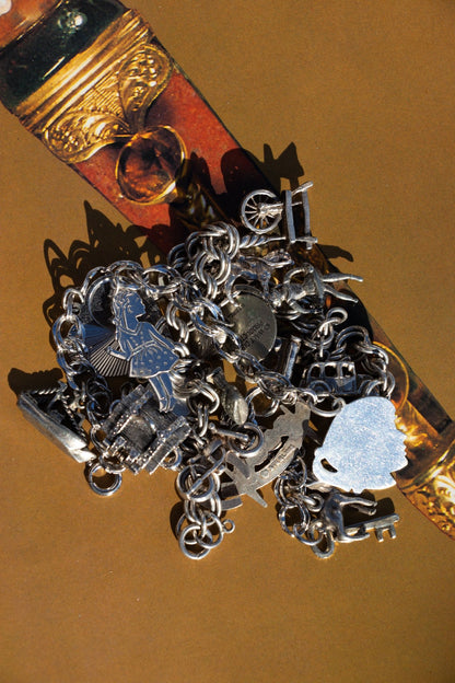  - Vintage Sterling Charm Bracelet - Lettuce Goods