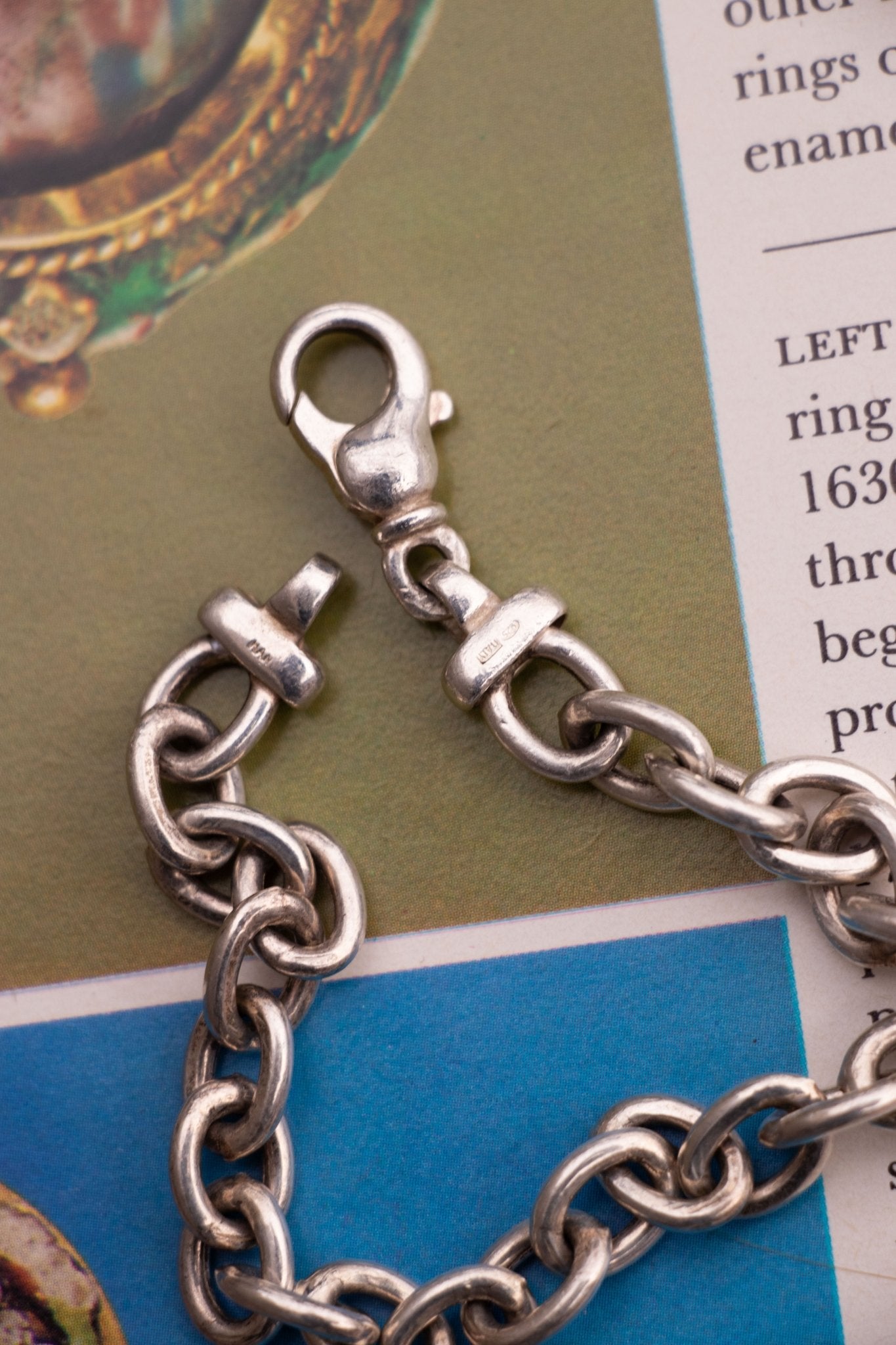  - Vintage Sterling Chunky Cable Bracelet - Lettuce Goods