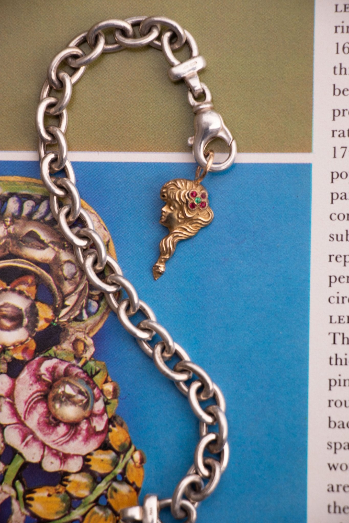  - Vintage Sterling Chunky Cable Bracelet - Lettuce Goods