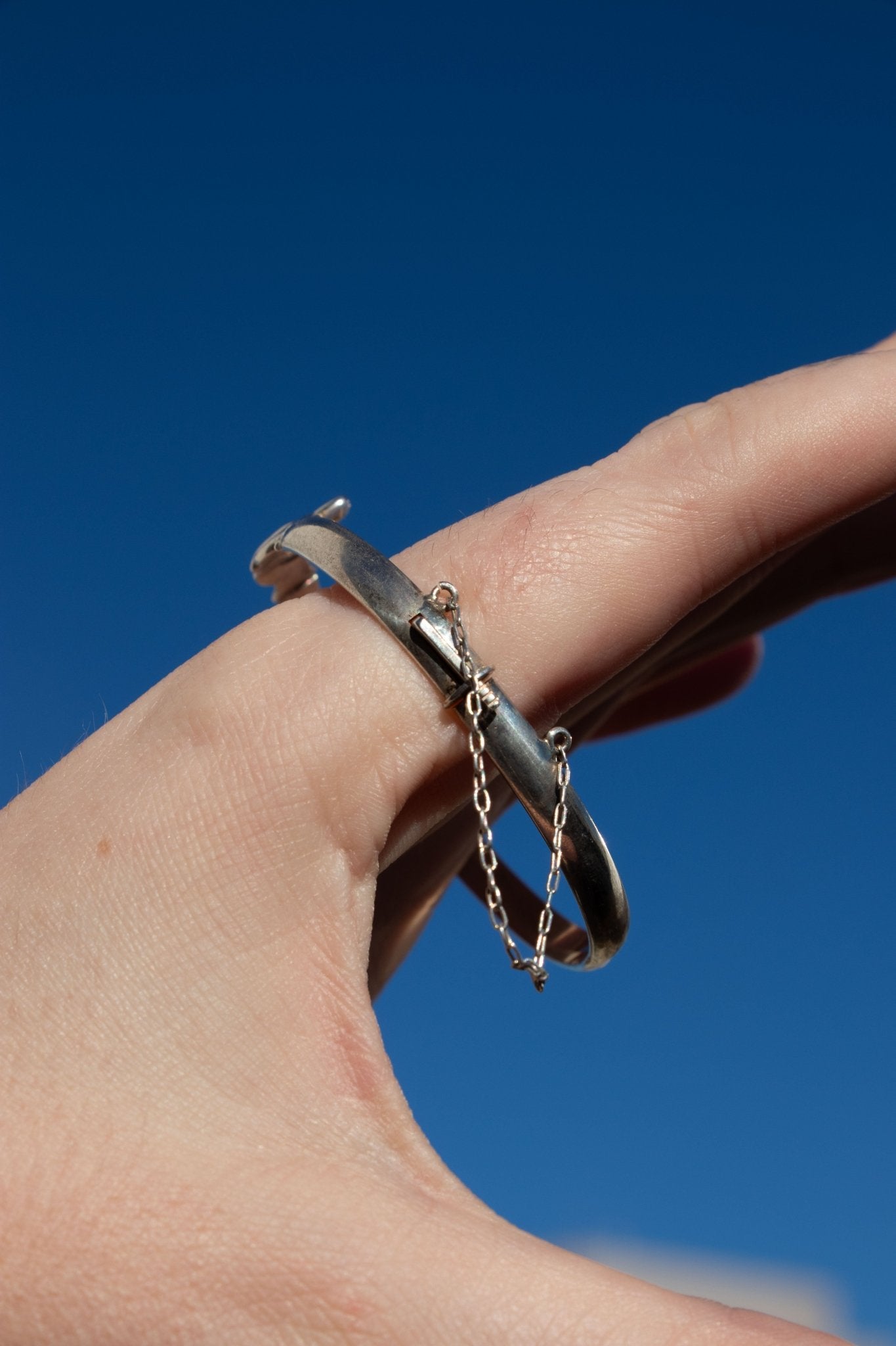 Bracelet - Vintage Sterling Claddagh Bangle Bracelet - Lettuce Goods