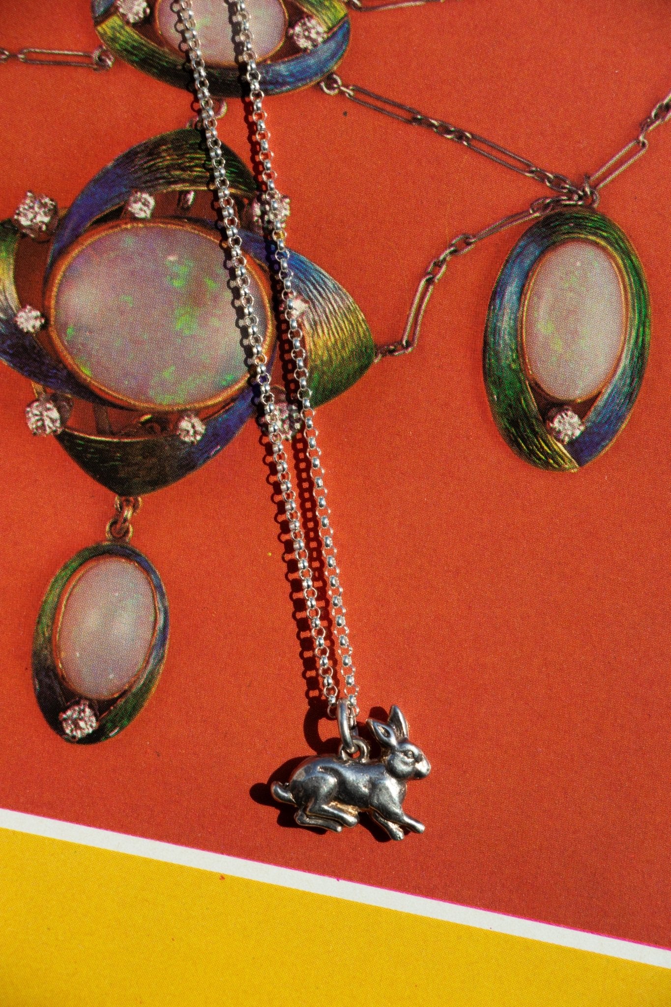 Necklace - Vintage Sterling Rabbit Charm Necklace 16” - Lettuce Goods