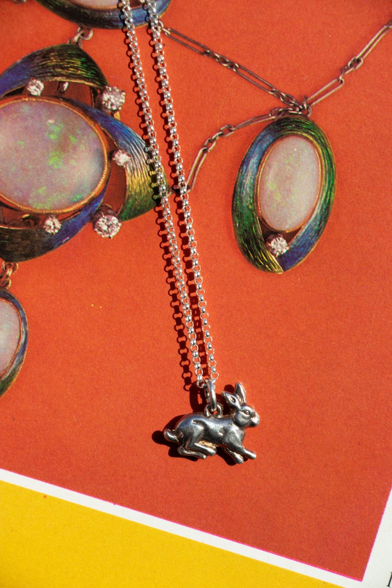 Necklace - Vintage Sterling Rabbit Charm Necklace 16” - Lettuce Goods