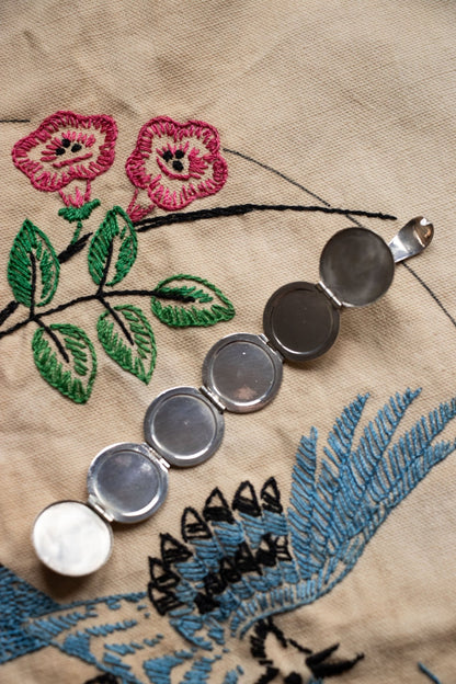 Pendant - Vintage Sterling Silver Ball Photo Locket - Lettuce Goods