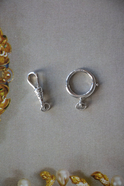 Charm - Vintage Sterling Silver Bolt Clasp - Lettuce Goods
