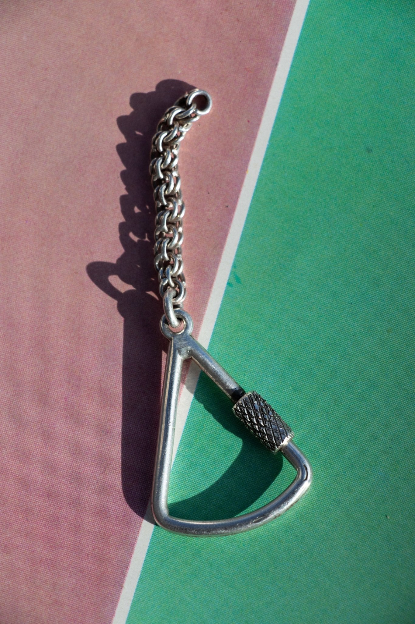 Keychain - Vintage Sterling Silver Carabiner - Lettuce Goods