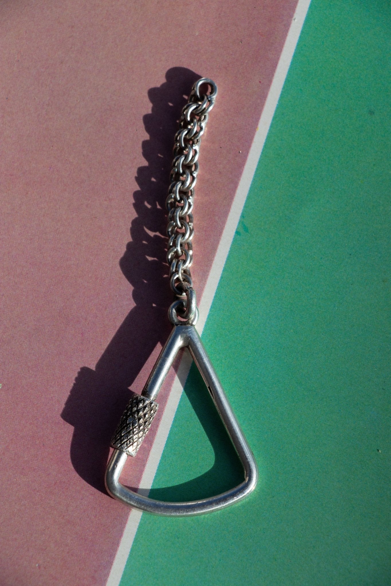 Keychain - Vintage Sterling Silver Carabiner - Lettuce Goods