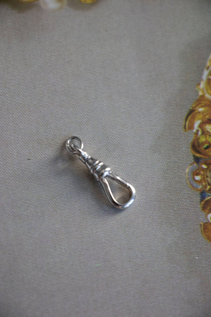 Charm - Vintage Sterling Silver Dog Clip Clasp - Lettuce Goods