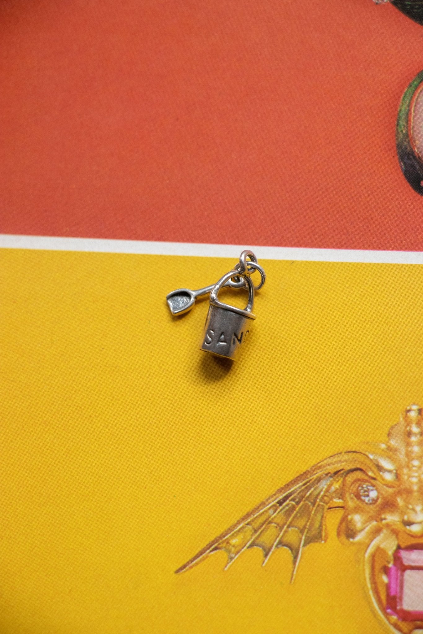 Charm - Vintage Sterling Silver Pail & Shovel Charm - Lettuce Goods
