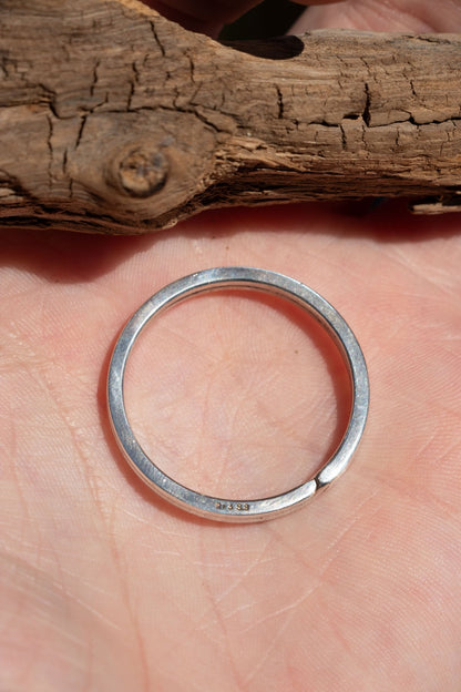 Keychain - Vintage Sterling Silver Split Ring - Lettuce Goods