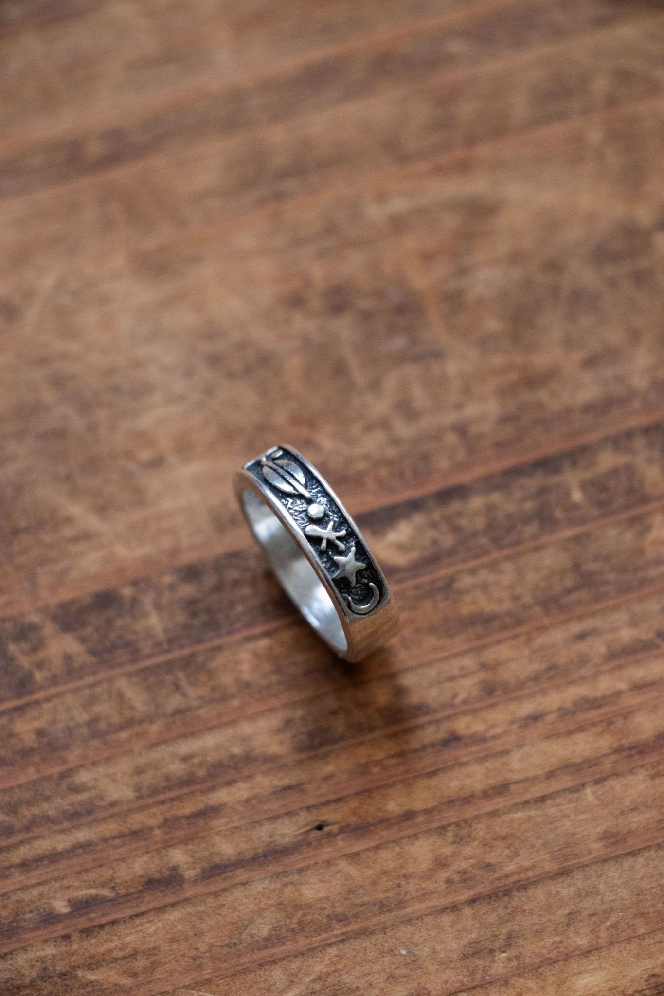 Ring - Vintage Sterling Stars & UFO Ring - Lettuce Goods