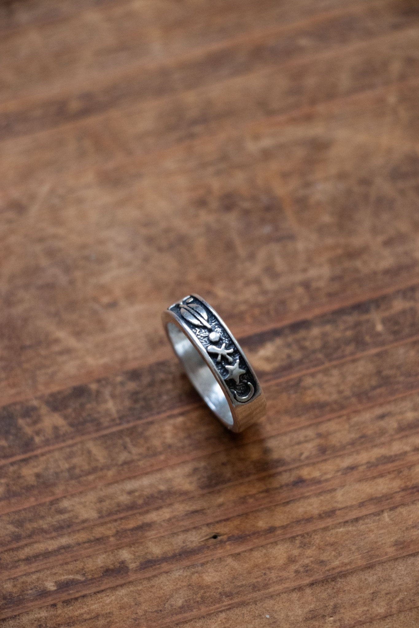 Ring - Vintage Sterling Stars & UFO Ring - Lettuce Goods