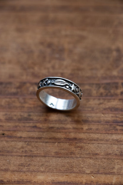 Ring - Vintage Sterling Stars & UFO Ring - Lettuce Goods