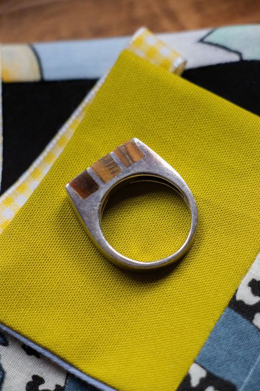 Ring - Vintage Sterling Tiger’s Eye Ring - Lettuce Goods
