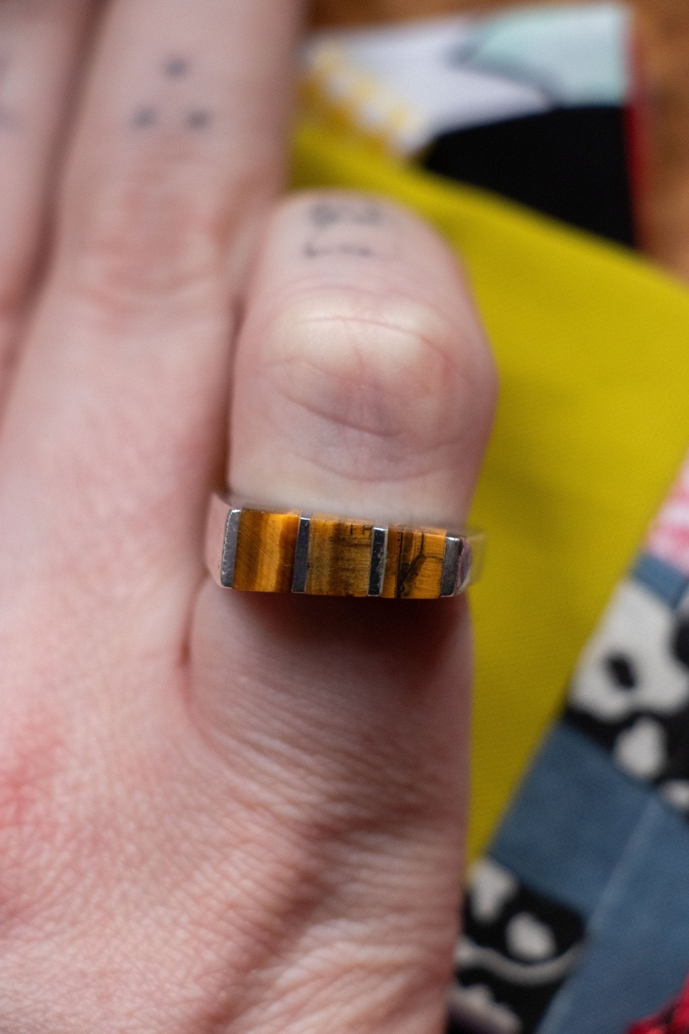 Ring - Vintage Sterling Tiger’s Eye Ring - Lettuce Goods