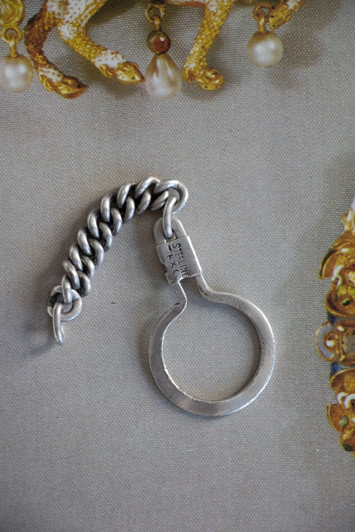 Keychain - Vintage Taxco Sterling Silver Keychain - Lettuce Goods