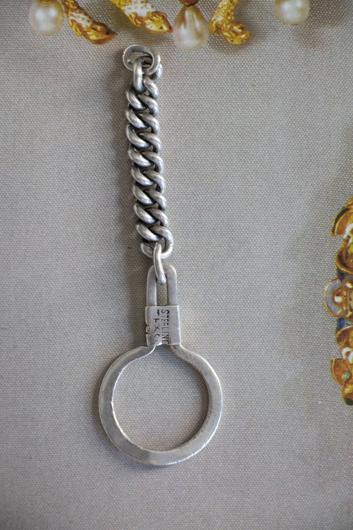 Keychain - Vintage Taxco Sterling Silver Keychain - Lettuce Goods